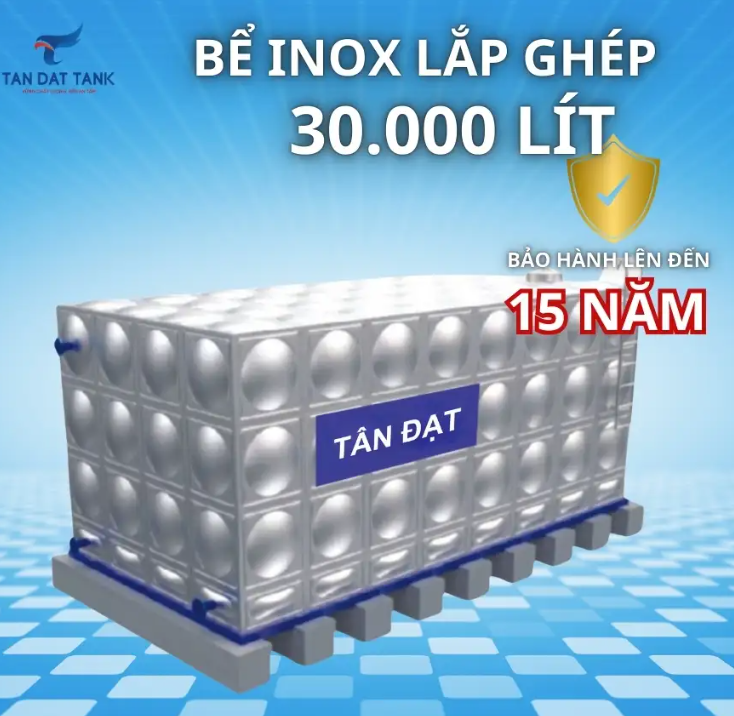 Bể inox lắp ghép - Công Ty Cổ Phần Bồn Bể Công Nghiệp Tân Đạt